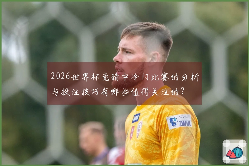 2026世界杯竞猜中冷门比赛的分析与投注技巧有哪些值得关注的？